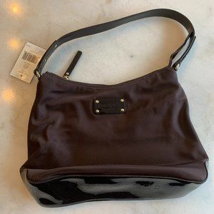 Kate Spade Chocolate Small Bri Nylon Shoulder Bag